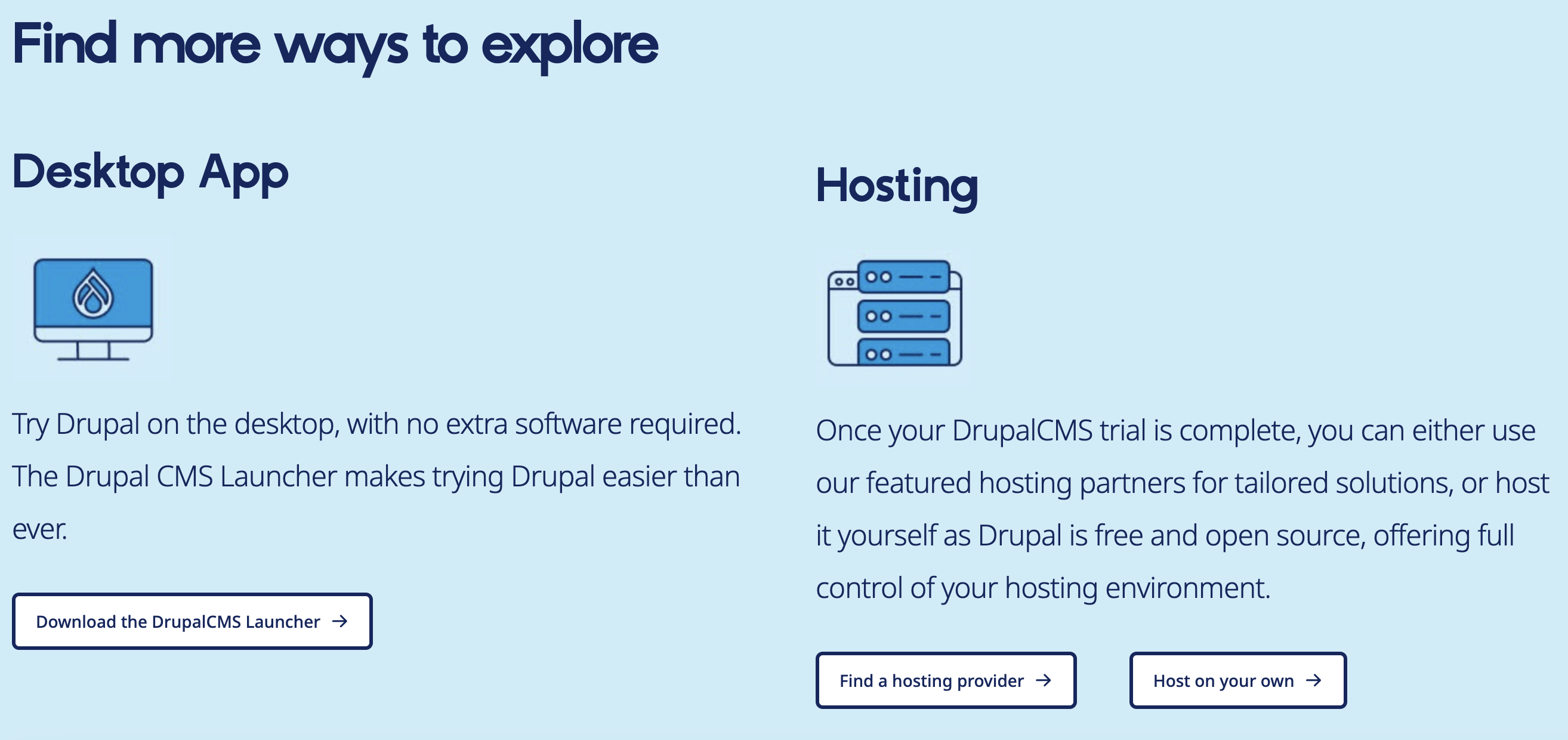Drupal CMS: Two ways to try it out