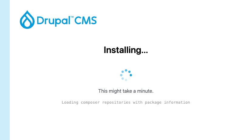 Drupal Desktop App installation sequence