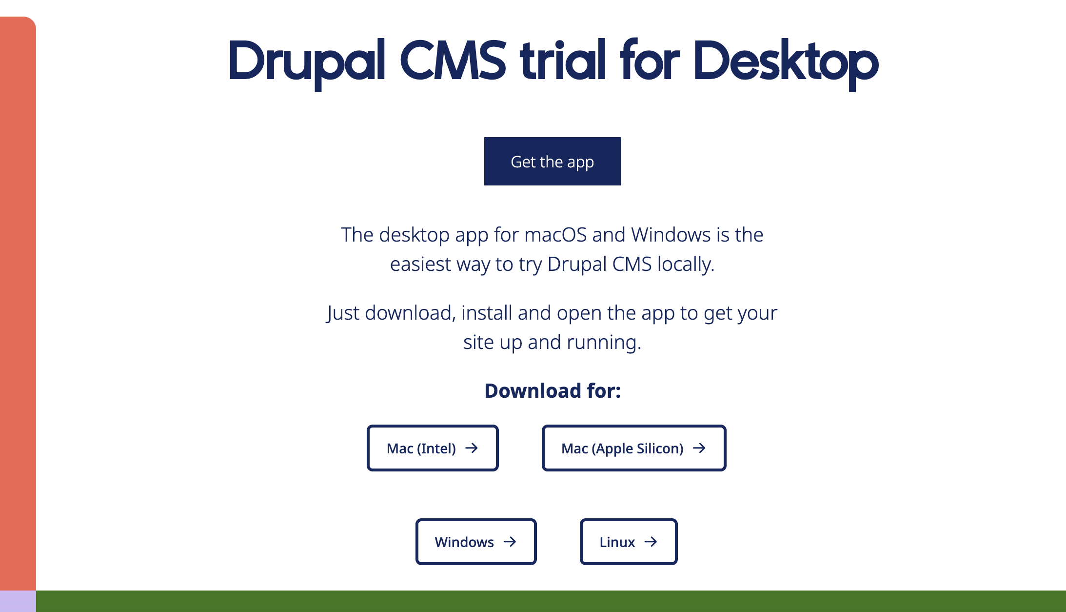 Drupal CMS Desktop app