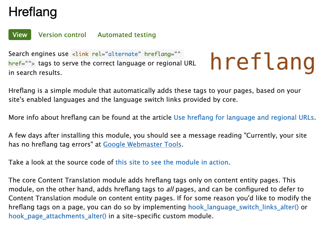 Href contributed module on Drupal.org