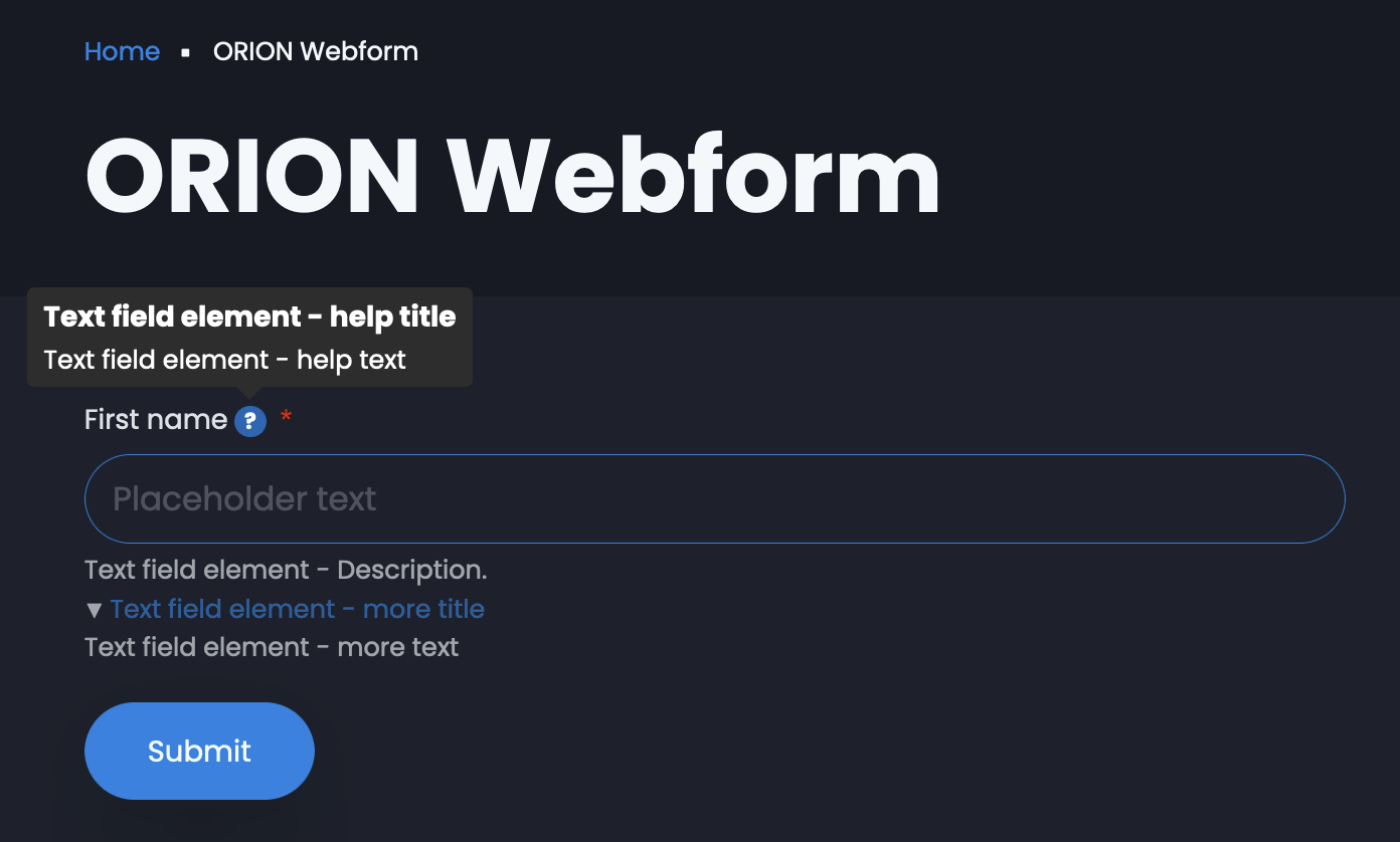 Drupal Webform: Front-end display