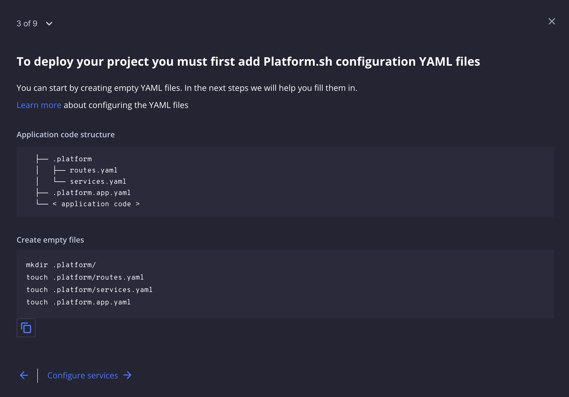 Platform.sh: Configuring our project
